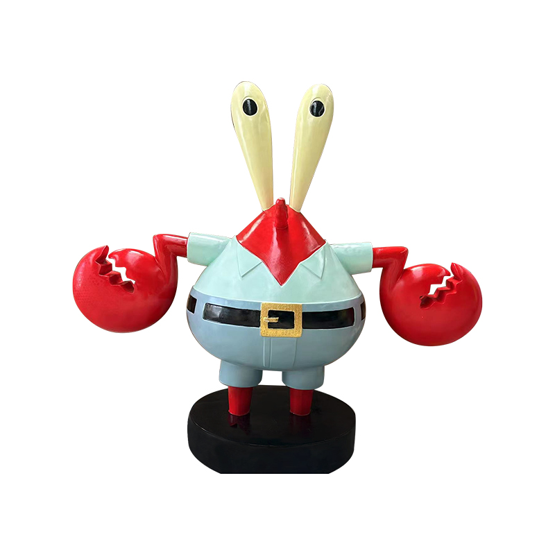 Krabs úr szoborgyűjthető Spongyabob figura rajongóknak és otthoni dekorációnak